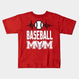 Baseball Mom Kids T-Shirt